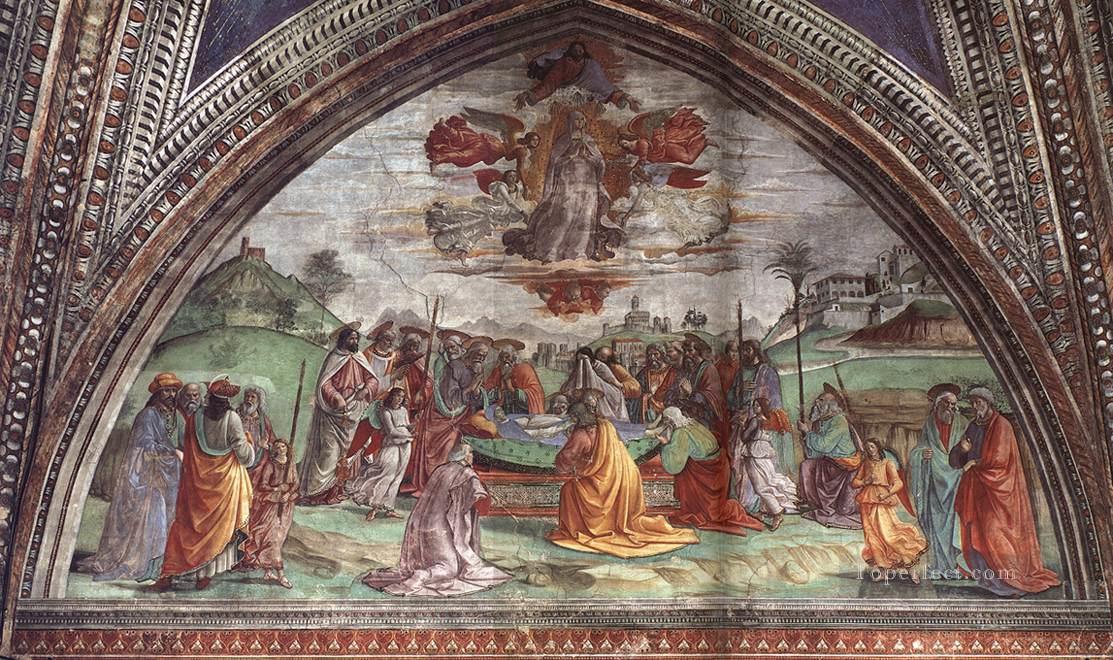 死と聖母被昇天 ルネサンス フィレンツェ ドメニコ・ギルランダイオ油絵